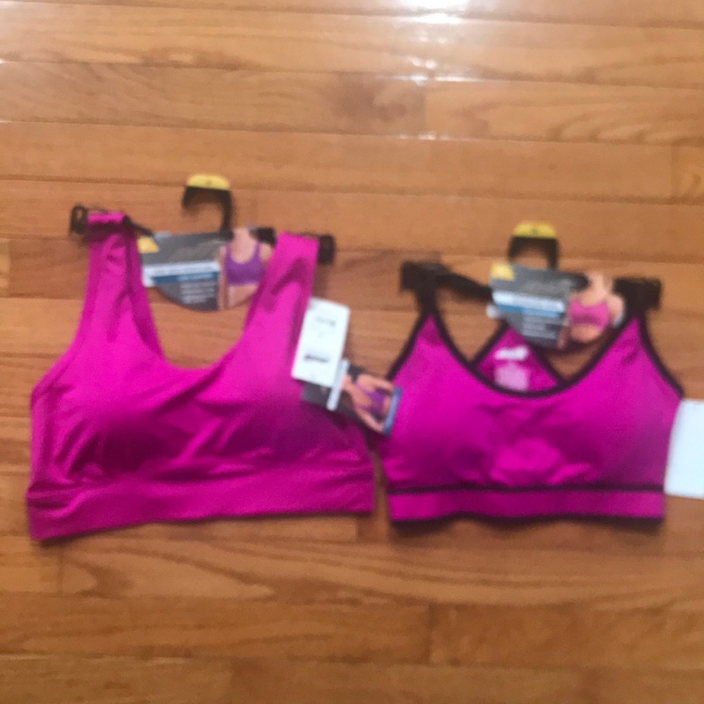 Avia Sport Bras Size Medium Pink NWT Low Support